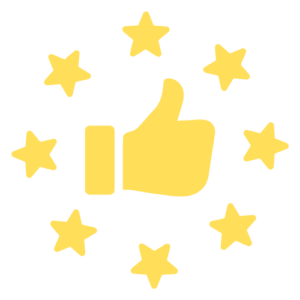 Review Stars and Thumbs Up